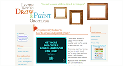Desktop Screenshot of learn-how-to-draw-and-paint-great.com